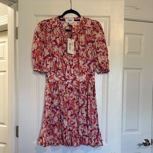 ba&sh Floral Pink and Red Dress